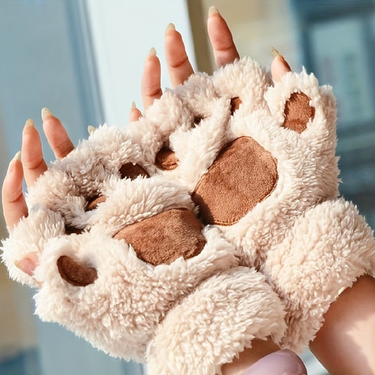 Fuzzy Paw Gloves